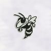 Black and White Honey Bee Embroidery Design