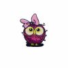 Cartoon Pink Embroidery Owl Patch