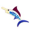 Red and Blue Sword Fish Patch