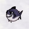 Little Fat Shark Embroidery Design