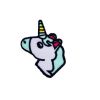 Colorful Horn and Unicorn Face Patch