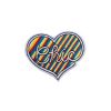 Chic Caption Embroidered Heart Patch