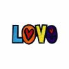 Love Caption Embroidered Patch