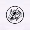 Mysteriously Smoking Sly Fox Embroidery Design