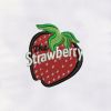 Palatable Red Strawberry Machine Embroidery Design