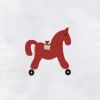 Horse with Wheels Machine Embroidery Design