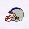 Red, White and Blue Football helmet Embroidery Design