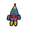Embroidered Rocket Ship Patch