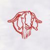 Beard Goat Machine Embroidery Design