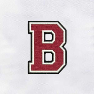 Bold Letter B Embroidery Design