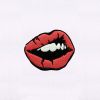 Perfectly Succulent Red Lips Embroidery Design