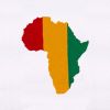 Tri Colored Africa Map Embroidery Design
