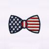 US Flag Inspired Bowtie Embroidery Design