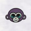 Fancy Monkey Face Machine Embroidery Design