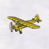 Toy Airplane Machine Embroidery Design | Flying Airplane Embroidery Design | PES, DST, EXP, HUS, ART | Digital File