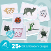 Cat Embroidery Bundle