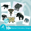 Elephant Embroidery Bundle