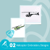Helicopter Embroidery Bundle