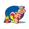 Free Naughty and Funny Pig Vector Design