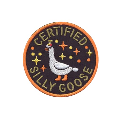 DigitEMB Silly Goose Iron On Patch - Funny Morale Certified Applique