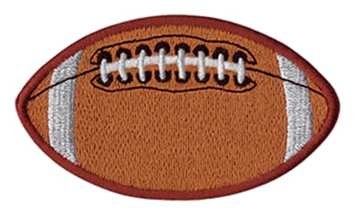DigitEMB Football Iron On Patch, Embroidered Sew On Football Patches