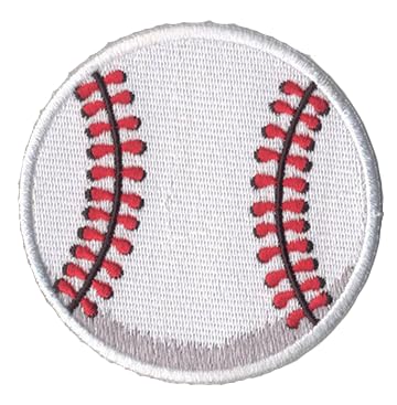 DigitEMB Baseball Iron On Patch, Embroidered Sew On Baseball Patches