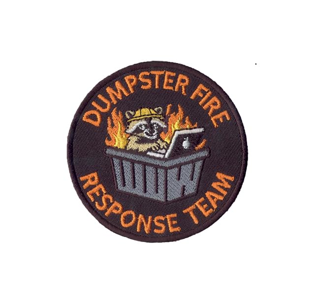 DigitEMB Dumpster Fire Response Team Morale Patch Hook & Loop Funny