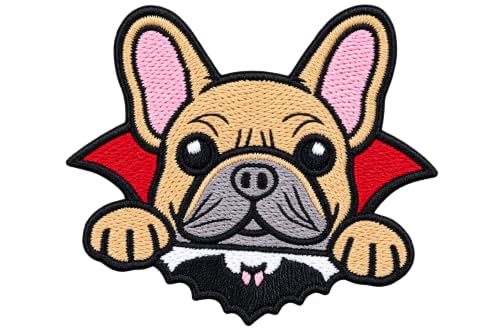 Cute Dog Halloween Embroidered Patches for Clothing, Jackets, Bags & Hats